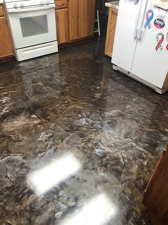 HOP coffee base with titanium and charcoal pearl highlights by Liquid Flooring and Countertops LLC - 3