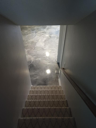 HOP titanium charcoal pearl and touch of sky blue reflector by A R Flooring Installation & Concrete Floor Solutions - 8