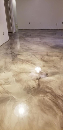 HOP reflector charcoal pearl, titanium and coffee by All Bright Epoxy Floor Coatings - 1