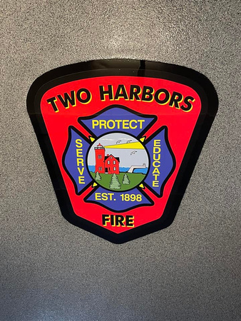 Two Harbors Fire Department meeting area flake by Northern Elite Epoxy 1