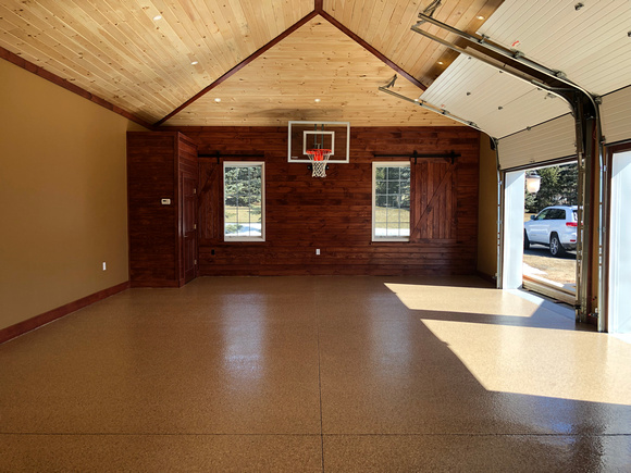 GP Flake with bball hoop flake by Valley Performance Floors in Albany, NY - 1