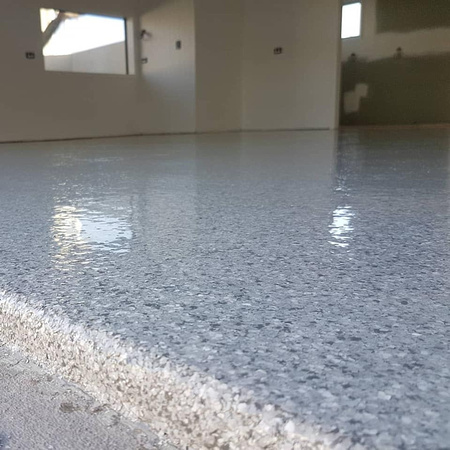 GP flake with spartic-all topcoat by Bodman Concrete Limited @BCCFLOORCOATS - 1