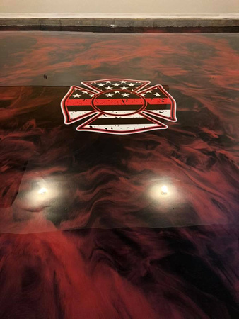 GP reflector for firefighter logo by Liquid Perfection - 3