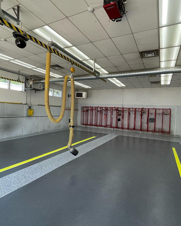 HERMETIC™ Flake Floor at Putnam Lake Firehouse by Epoxy Flooring and Beyond 1