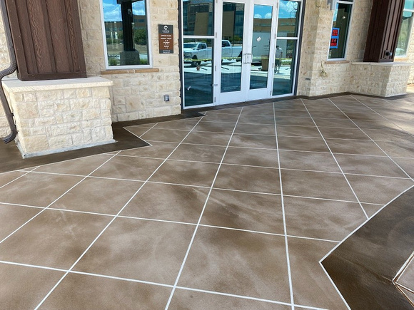 Larkspur Community- New Braunfels, TX entry drive in progress Overlay System by Texas Concrete Design 5