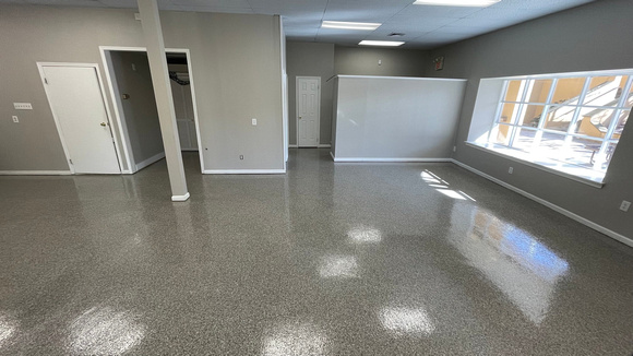 Commercial doggy daycare flake by DCE Flooring LLC 1