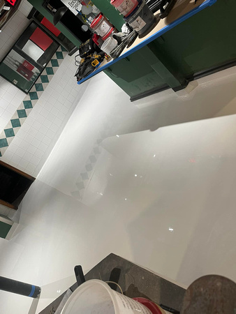 Commercial pizza restaurant using pt4 colors and ausv with satin agg by Stachua Rainville 22