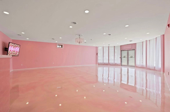 The Pretty in Pink Event space REFLECTOR™ Enhacer & HERMETIC™ Flake by DCE Flooring LLC 4