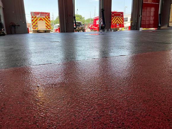 Fire station at Sylacauga Fire Department HERMETIC™ Flake & REFLECTOR™ Enhancer by Hopkins Flooring LLC 2
