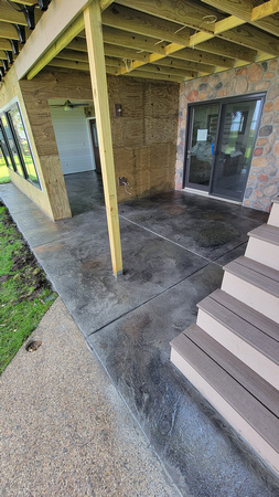 Patio Cement Overlay by Custom Concrete Coatings 7