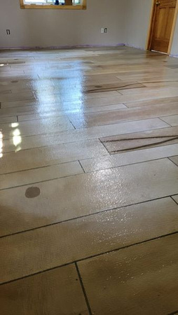 HOP Wood plank Cement Overlay and HERMETIC™ Flake by Custom Concrete Coatings 1