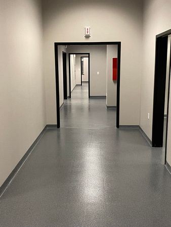 Commercial installed in a commercial film production area at Child Evangelism Fellowship Inc HERMETIC™ Flake by Extreme Floor Coatings, LLC 2