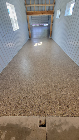 Commercial garage HERMETIC™ Flake by Custom Concrete Coatings 6