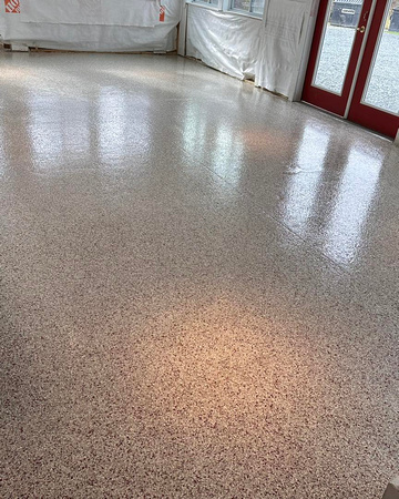 Commercial kitchen HERMETIC™ Flake by Liquid Stone Finishes, LLC 3