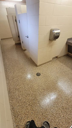 Lions park bathrooms HERMETIC™ Flake by Custom Concrete Coatings 1