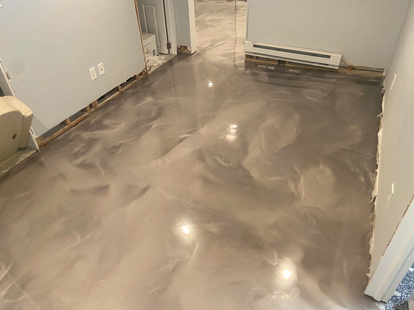 HOP basement reflector & flake by DCE Flooring LLC  7