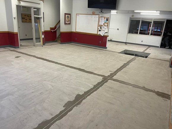 Two Harbors Fire Department meeting area flake by Northern Elite Epoxy 17