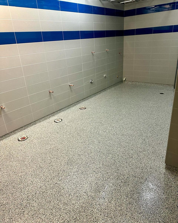 Commercial restrooms HERMETIC™ Flake by Grip-Tech Floor Coatings 2