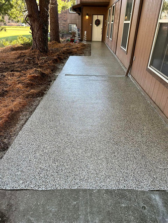 Garage and sidewalk HERMETIC™ Flake by Greens’ Pure Coatings 1