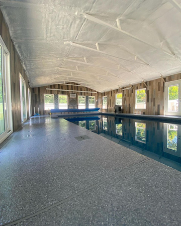 Indoor Pool using HERMETIC™ Flake by by Grip-Tech Floor Coatings 2