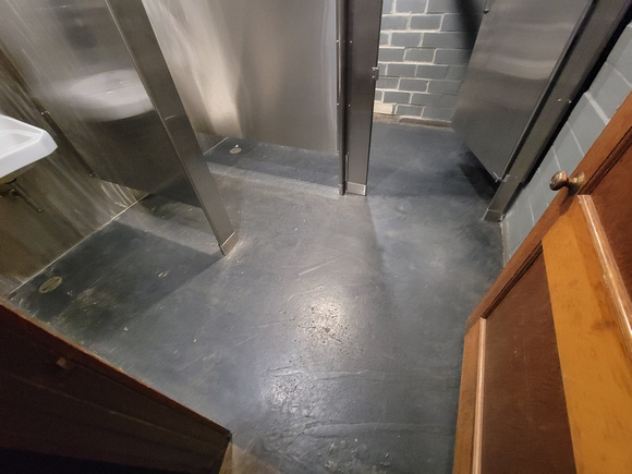 Commercial bathroom at a brewery hw overlay by Elite Crete LLC  8