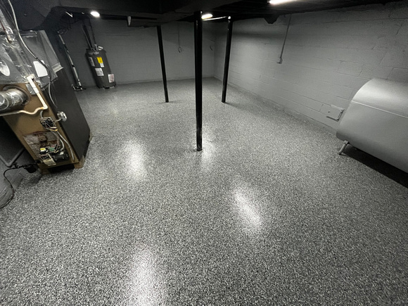 GP & basement HERMETIC™ Flake by DCE Flooring LLC 6