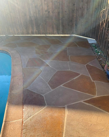 Pool deck thin finish by Finest Floors of Texas 5
