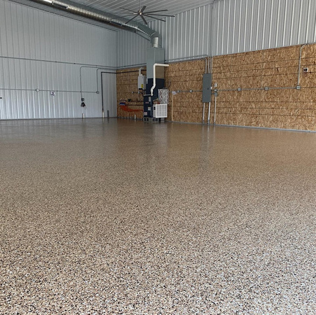 Commercial garage flake by M&F Custom Epoxy And Coatings - 2