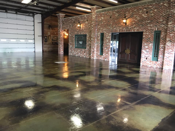 Machine shed antique black and antique green stain by Southern Illinois Ecoblast @soillecoblast - 4