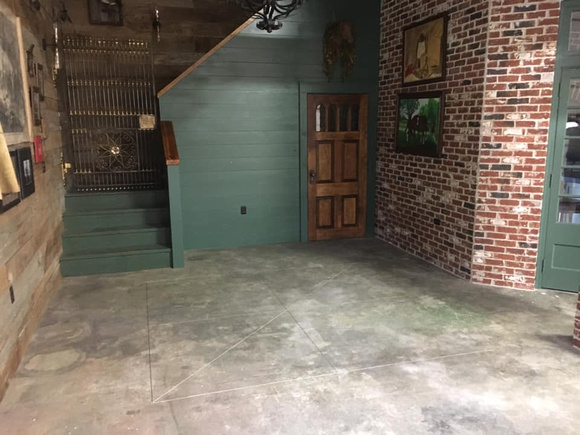 Machine shed antique black and antique green stain by Southern Illinois Ecoblast @soillecoblast - 9