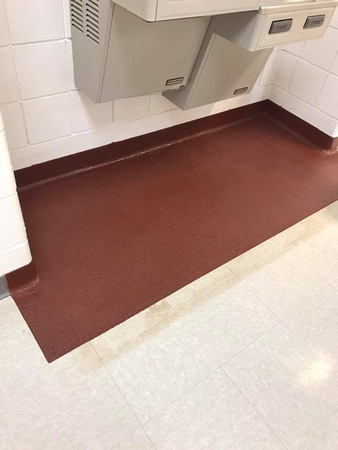 #46 Boone Elementary drinking fountains quartz and cove base by Extreme Floor Coatings, LLC - 1