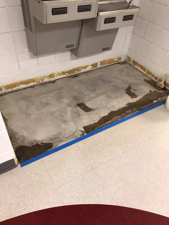 #46 Boone Elementary drinking fountains quartz and cove base by Extreme Floor Coatings, LLC - 2