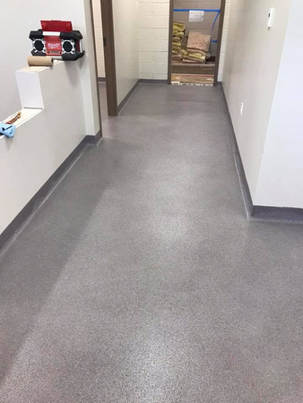 #54 Claude Brown Elementary school nurse station and ADA bathroom quartz with cove by Extreme Floor Coatings, LLC - 4