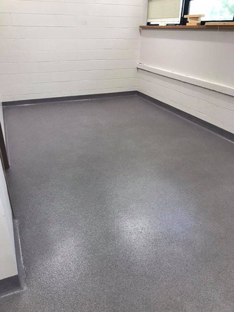 #54 Claude Brown Elementary school nurse station and ADA bathroom quartz with cove by Extreme Floor Coatings, LLC - 8