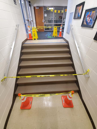 Bloomington public school stairwells by Concrete Dynamics LLC @concretedynamics2016 - 1