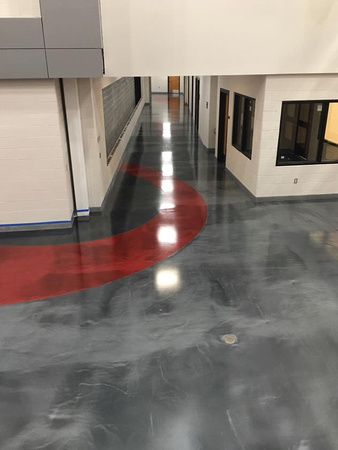 Geneva Central School District HS - Architectural firm Clark Patterson Lee reflector by Surface Tech and Keystone creations PA - 12