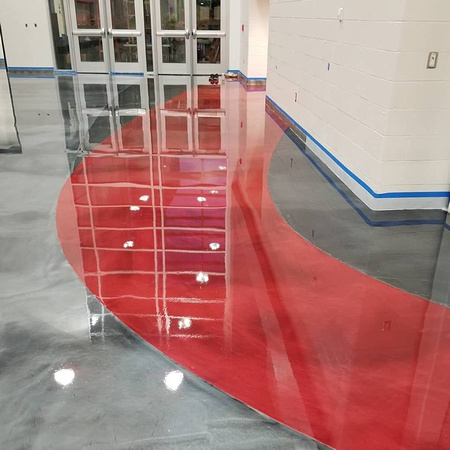 Geneva Central School District HS - Architectural firm Clark Patterson Lee reflector by Surface Tech and Keystone creations PA - 17