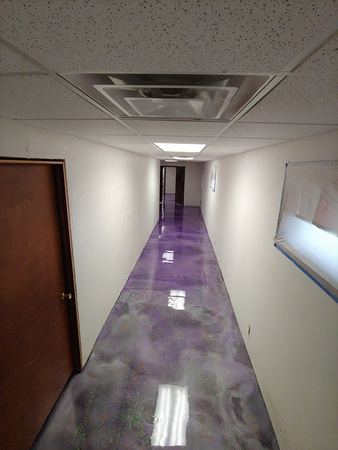 Haskell First Assembly Church medium gray base purple and titanium reflector by Accurate Concrete Coatings @accuratecoatings - 9
