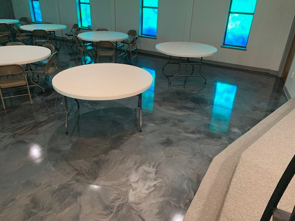 Horizon Community Church in Chesapeake reflector by Distinguished Designs Decorative Concrete Coatings and Epoxy Floors @ddconcrete.net - 8