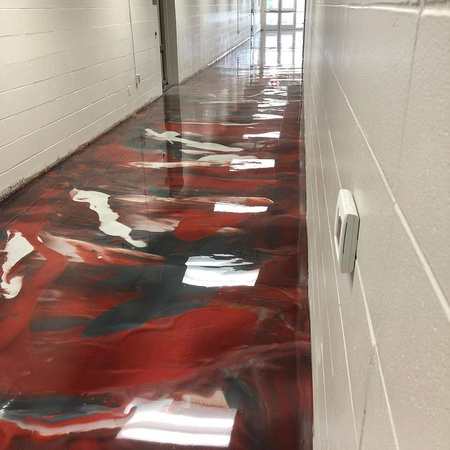 School red reflector by All Phase CPI and Victory Epoxy - 1