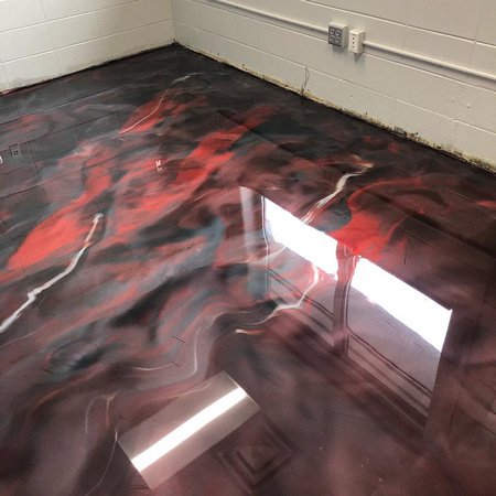 School red reflector by All Phase CPI and Victory Epoxy - 7