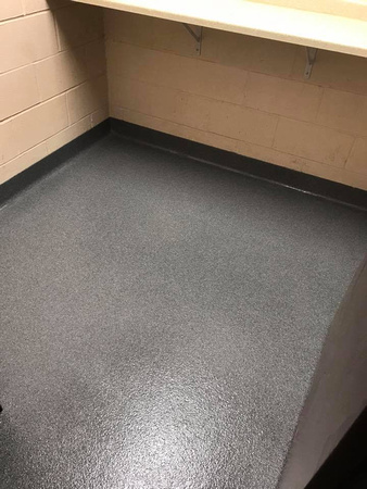 #11 Locker room Had to use Tnemec's high content moisture primer but used PT-1 throughout by Extreme Floor Coatings, LLC - 11