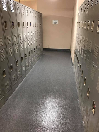 #11 Locker room Had to use Tnemec's high content moisture primer but used PT-1 throughout by Extreme Floor Coatings, LLC - 5