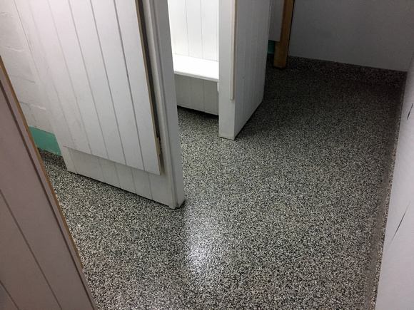 #21 Campground shower room Huntington, MA Flake by Classic Seamless Floors by Chapdelaine Inc. - 1