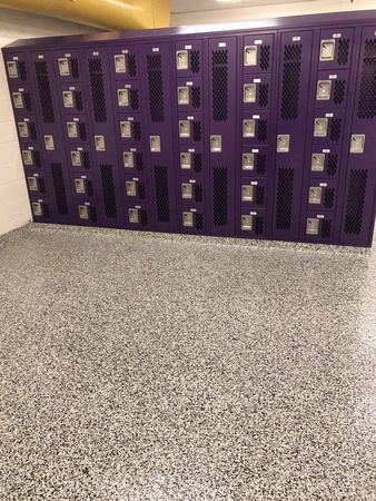 #34 Eureka HS locker flake by Extreme Floor Coatings, LLC 1