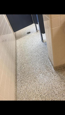 #43 Bathroom at University of Montevallo flake by Hopkins Flooring LLC - 2