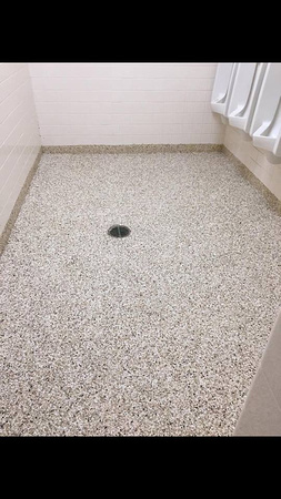 #43 Bathroom at University of Montevallo flake by Hopkins Flooring LLC - 5