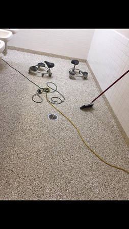 #43 Bathroom at University of Montevallo flake by Hopkins Flooring LLC - 6
