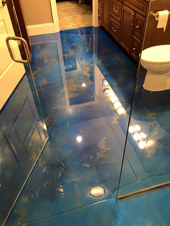 Bathroom blue reflector - 2