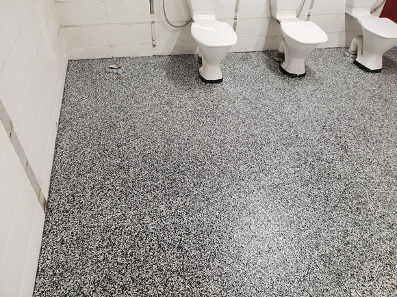 Bathroom flake by Fine Fit Flooring @finefitflooring - 1